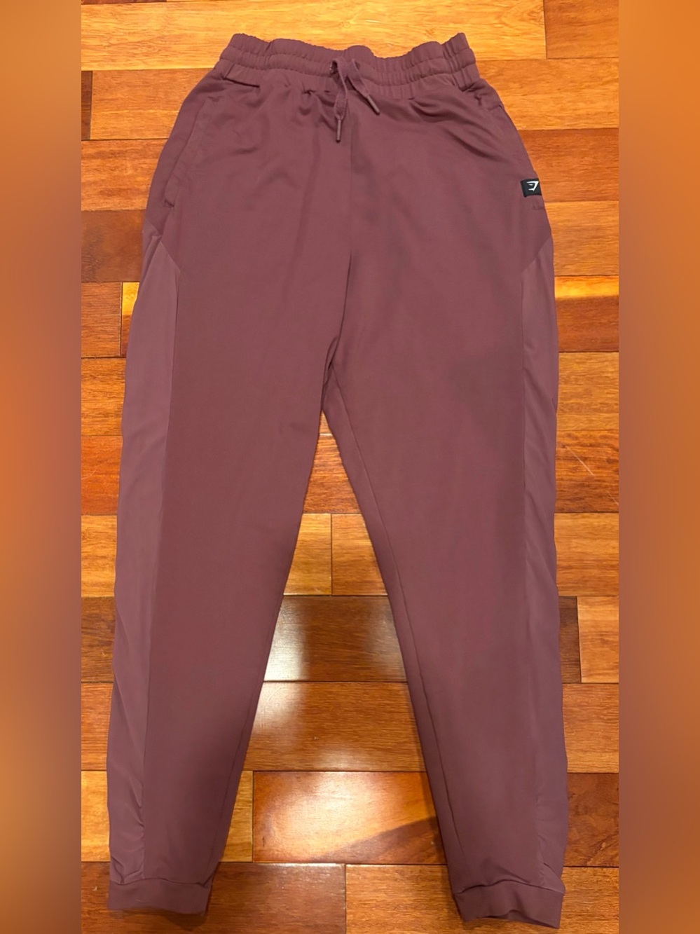 Gymshark Women’s Mesh Panel Joggers in Burgundy - Medium
